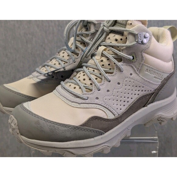 Merrell Speed Solo J038300 Boots SZ 8 Smoke Suede Mid Waterproof Hiking J038300 - Picture 1 of 10